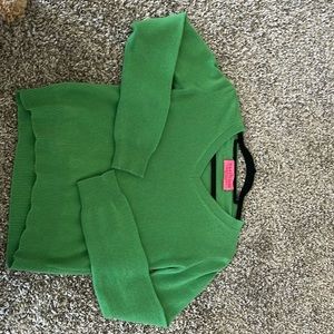 Juicy Couture “Have a Juicy Day” Green Sweater Medium